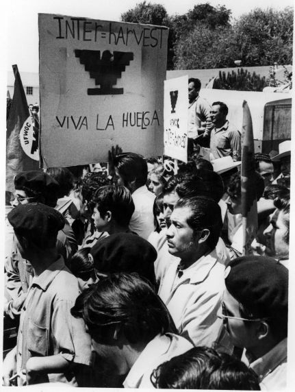 (3180) UFW demonstration during the InterHarvest Strike (3180) UFW demonstration during the InterHarvest Strike